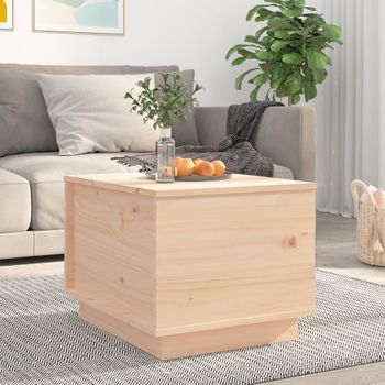 Mesa De Centro，mesa Auxiliar，mesa De Café De Madera Maciza De Pino 40x50x35 Cm Cfw772788