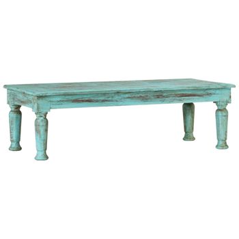 Mesa De Centro，mesa Auxiliar，mesa De Café De Madera Maciza Reciclada 110x50x34 Cm Cfw773014