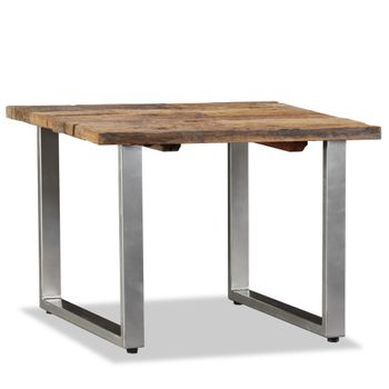 Mesa De Centro，mesa Auxiliar，mesa De Café De Madera Maciza Reciclada 55x55x40 Cm Cfw773023