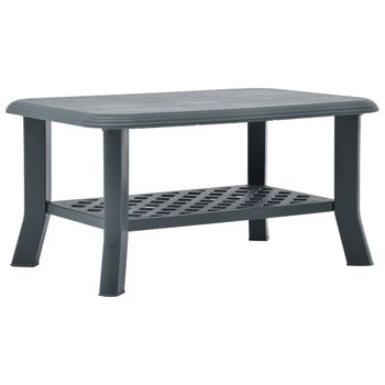 Mesa De Centro，mesa Auxiliar，mesa De Café De Plástico Verde 90x60x46 Cm Cfw773062