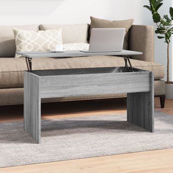 Mesa De Centro，mesa Auxiliar，mesa De Café Madera Contrachapada Gris Sonoma 102x50,5x52,5cm Cfw773511