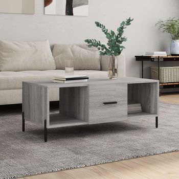 Mesa De Centro，mesa Auxiliar，mesa De Café Madera Contrachapada Gris Sonoma 102x50x40 Cm Cfw773512