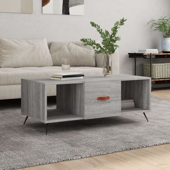 Mesa De Centro，mesa Auxiliar，mesa De Café Madera Contrachapada Gris Sonoma 102x50x40 Cm Cfw773518