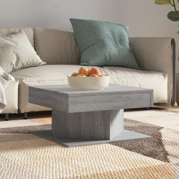 Mesa De Centro，mesa Auxiliar，mesa De Café Madera Contrachapada Gris Sonoma 57x57x30 Cm Cfw773550