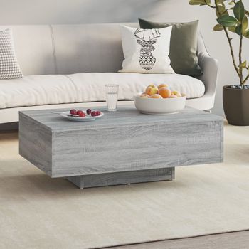 Mesa De Centro，mesa Auxiliar，mesa De Café Madera Contrachapada Gris Sonoma 85x55x31 Cm Cfw773575