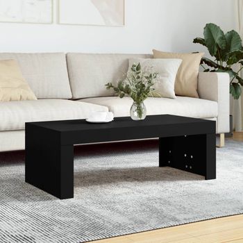 Mesa De Centro，mesa Auxiliar，mesa De Café Madera De Ingeniería Negro 102x50x36 Cm Cfw774421