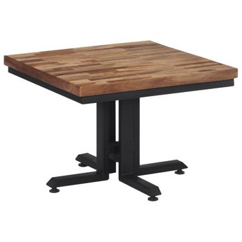 Mesa De Centro，mesa Auxiliar，mesa De Café Teca Reciclada Maciza 55x55x40 Cm Cfw774979