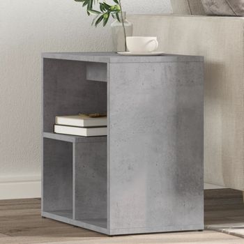 2 Uds Mesa Auxiliar | Mesita Auxiliar | Mesa De Café Madera Ingeniería Gris Hormigón 50x30x50 Cm Cfw771125