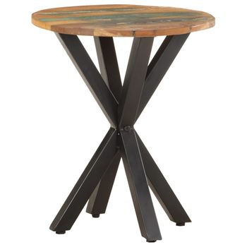 Mesa Auxiliar | Mesita Auxiliar | Mesa De Café De Madera Maciza Reciclada 48x48x56 Cm Cfw771269