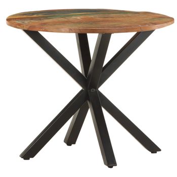 Mesa Auxiliar | Mesita Auxiliar | Mesa De Café De Madera Maciza Reciclada 68x68x56 Cm Cfw771270