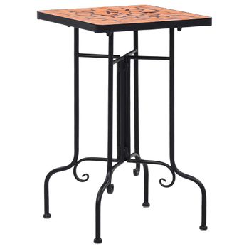 Mesa Auxiliar | Mesita Auxiliar | Mesa De Café De Mosaico Cerámica Terracota Cfw771274