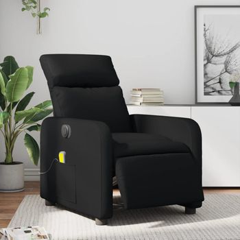 Sillón De Masaje | Sillón De Salón | Silla Reclinable Eléctrico Cuero Sintético Negrocfw791991