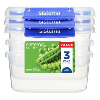 Pack De 3 Herméticos Klip It+ Sistema 1.5 L