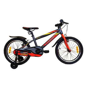 Bicicleta Montaña Niños 18" Umit Aluminio 180 Gris/rojo