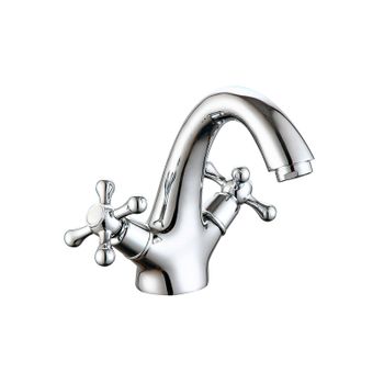 Universal De Grifería Gs10054 Clásica Grifo Bimando Lavabo Cromo