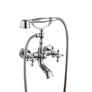 Universal De Grifería Gs10060 Clásica Grifo Bimando Baño/ducha Cromo