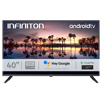 Infiniton Intv-40ma1300 - Televisor Smart Tv 40", Full Hd, Android Tv, Wifi, Bluetooth 5,  Hdmi 2.1, Usb, Control Por Voz, Chromecast, Google Play