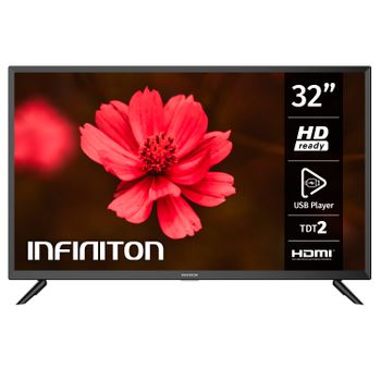 Infiniton Intv-32ba130 - Televisor 32", Hd Ready, Hdmi 2.1, Usb Reproductor Y Grabador, Dvb-t2 (tdt2)