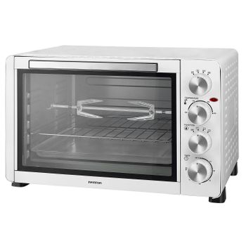 Horno Eléctrico Convección, 37L, Sobremesa, Asador Giratorio, Temporizador,  Ajuste Temperatura, MPM, Negro, 1600, MPE-10/T