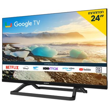 Televisor Smart Tv Infiniton Intv-a24g24 - 24", Especial Caravanas 12v, Hd Ready, Google Tv, Android 11, Wifi, Bluetooth, Chromecast.