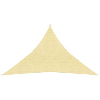 Toldo De Vela | Vela De Sombra | Vela Parasol Beige Hdpe 160 G/m² 2,5x2,5x3,5 M Cfw60306