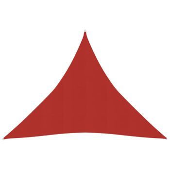 Toldo De Vela | Vela De Sombra | Vela Parasol Rojo Hdpe 160 G/m² 4,5x4,5x4,5 M Cfw93663