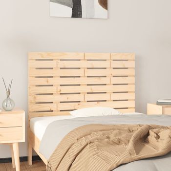 Cabecero De Cama De Pared | Panel De Cabecera Madera Maciza De Pino 96x3x63 Cm Cfw242780