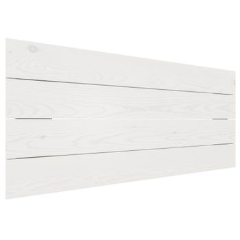 La Web Del Colchon -cabecero De Madera Rústico Vintage Para Cama De 80 (90 X 44 Cms.) Blanco Nórdico