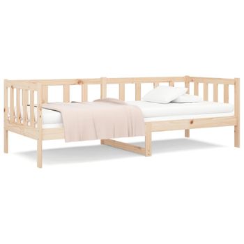 Sofá Cama Madera Maciza De Pino 80x200 Cm