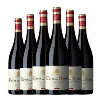 Calvet Vino Tinto Côtes Reserva 75 Cl 13.5% Vol. (pack De 6 Unidades)