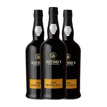 Justino's Madeira Vino Generoso Fine Medium Rich Madeira 3 Años 75 Cl 19% Vol. (pack De 3 Unidades)