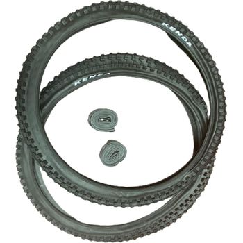 2 Cubiertas Kenda Mtb 26x2.35 (58-559) + 2 Cámaras De Aire De Válvula Av