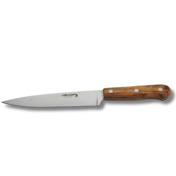 Cuchillo Verdulero Domestic Olivo, Acero Inoxidable, Uso Doméstico, Hoja 17 Cm, Mango Ergonómico, Fabricado En España, Keroppa