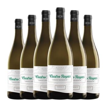 Cuatro Rayas Vino Blanco Viñedos Centenarios Rueda Crianza 75 Cl 13% Vol. (pack De 6 Unidades)