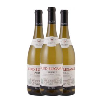 Brotte Vino Blanco Villages Laudun Blanc Côtes 75 Cl 13.5% Vol. (caja De 3 Unidades)