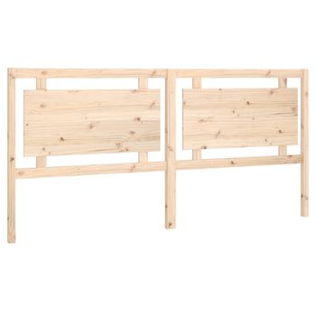 Cabecero De Cama Madera Maciza De Pino 205,5x4x100 Cm