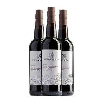 Maestro Sierra Vino Dulce El Cream Jerez-xérès-sherry 75 Cl 17.5% Vol. (pack De 3 Unidades)