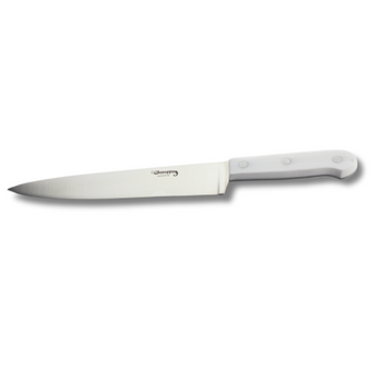 Cuchillo Cebollero Domestic White, Acero Inoxidable, Uso Doméstico, Hoja 20 Cm, Mango Ergonómico, Fabricado En España, Keroppa