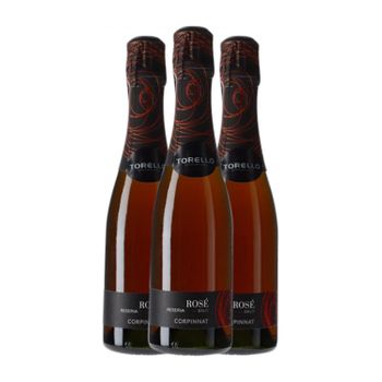 Agustí Torelló Espumoso Rosado Rosé Brut Media Botella 37 Cl 12% Vol. (pack De 3 Unidades)