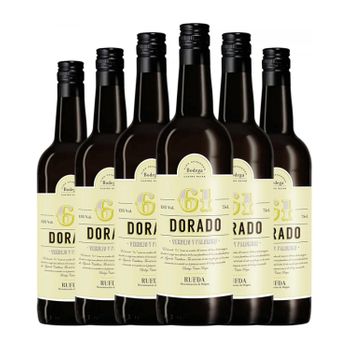 Cuatro Rayas Vino Generoso 61 Dorado Solera Rueda 75 Cl 15% Vol. (pack De 6 Unidades)