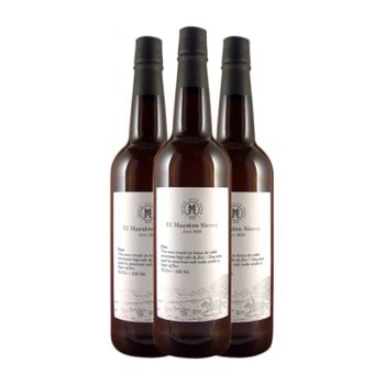 Maestro Sierra Vino Generoso Fino Jerez-xérès-sherry 75 Cl 15% Vol. (pack De 3 Unidades)