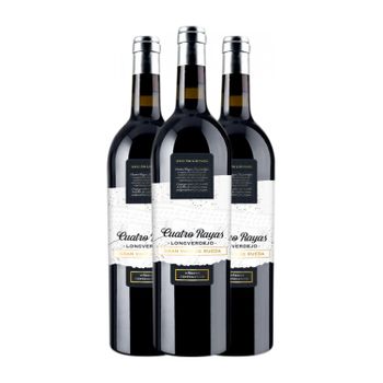 Cuatro Rayas Vino Blanco Longverdejo Gran Vino Rueda 75 Cl 13% Vol. (pack De 3 Unidades)