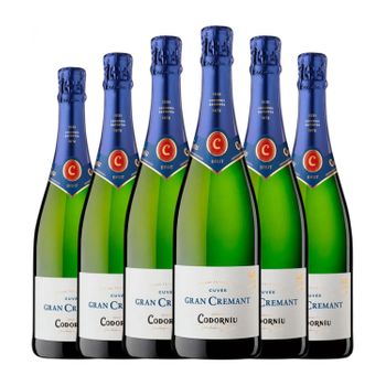 Codorníu Gran Cremant Brut Cava Reserva 75 Cl 11.5% Vol. (pack De 6 Unidades)