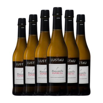 Lustau Vino Generoso Papirusa Manzanilla-sanlúcar Media Botella 37 Cl 15% Vol. (pack De 6 Unidades)