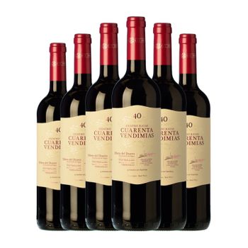 Cuatro Rayas Vino Tinto Cuarenta Vendimias Ribera Crianza 75 Cl 14% Vol. (caja De 6 Unidades)