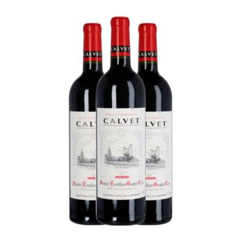 Calvet Vino Tinto Grand Cru Saint-émilion Crianza 75 Cl 14% Vol. (pack De 3 Unidades)