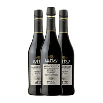 Lustau Vino Generoso Almacenista José Luis González Obregón Amontillado Del Puerto Jerez-xérès-sherry Botella Medium 50 Cl 13% Vol. (pack De 3 Unidades)