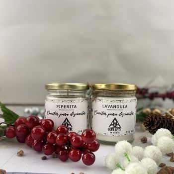 Set Velas Aromática Para Relajación Creadas Con Cera De Soja Vegetal