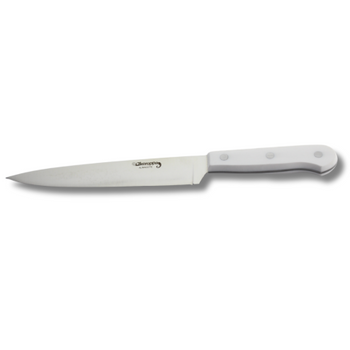 Cuchillo Verdulero Domestic White, Acero Inoxidable, Uso Doméstico, Hoja 17 Cm, Mango Ergonómico, Fabricado En España, Keroppa