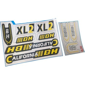 Pegatinas Para Bicicleta Clásica Bh California Xl2 De Vinilo Adhesivo